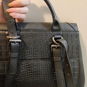 Exception unisex bag leather bag/ 2 ways to wear backpack and crossbody bag